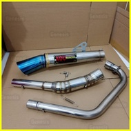 ✿ ◐ ♣ Big elbow KOU MAHACHAI conical exhaust pipe Muffler open tmx 125 155 tmx 150 pinoy 125 150 mo