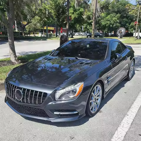 For SL450 SL550 SL65 AMG 2013-2020,R231 SL-Class Facelift Upper Radiator Grille,Custom Exterior Trim