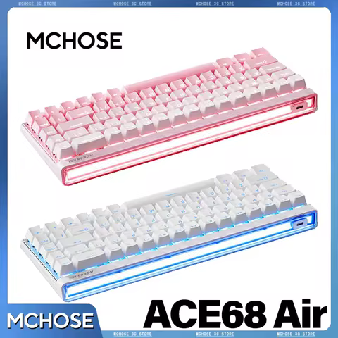 Mchose Ace68 Air Gaming Keyboard Hall Effect 0.005mm Rapid Trigger 8K Polling Rate Dynamic RGB Light