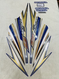 Bộ tem decal dán xe máy Honda Wave S110 đời 2010 màu xanh dương zin thái siêu đẹp