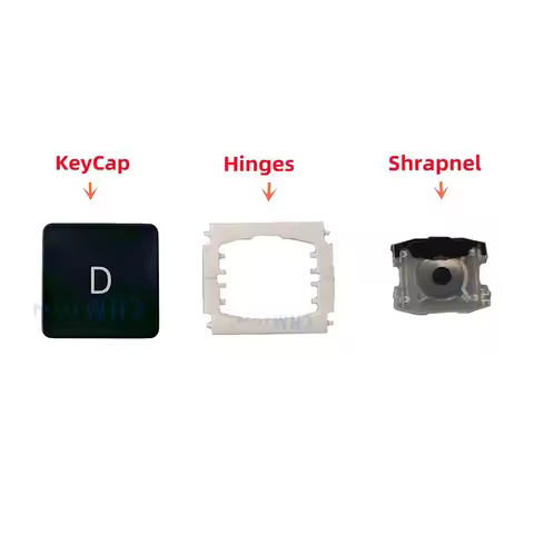A1534(2017)A1706 A1707 A1708 Replacement Individual D KeyCap Hinges and Shrapnel are Applicable for 