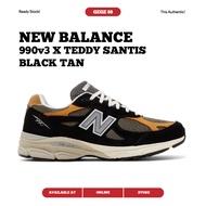 New Balance 990 V3 X Teddy Santis Black Tan 100% Original Sneakers Casual Men Women Shoes Ori Shoes Men Shoes Women Running Shoes New Balance Original