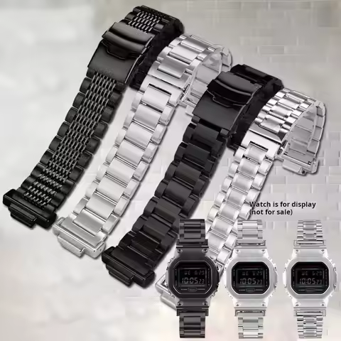For Casio G-shock DW5600 Gwm5610 Stainless Steel Men Watch Strap 5600 5610 Ga110 Ga-700 GA-900 Watch