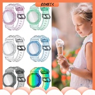 COVETX Lightweight Children Watch Band Wristband Soft GPS Tracker Protector Transparent Kid Watch Bracelet Kid