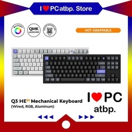 Keychron Q3 HE 8K Magnetic Keyboard(TKL, Wired, RGB, Aluminum, QMK/Launcher, Hotswap)