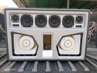 ตู้บลูทูธ ตู้แบนพาส 6.5" 1คู่ กลาง3"2คู่ แหลม2"1คู่ (ตู้เปล่างานดิบ+ตะแกรง+อะคริลิค)