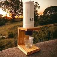 Wooden Mini Coffee Maker, Manual Espresso Stand
