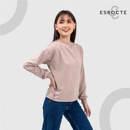 ESROCTE Atasan Wanita Boat Neck Sweater Knit Nala Top - S-XL