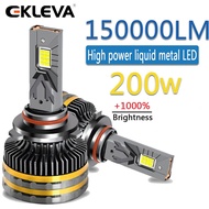 Ekleva đèn pha ô tô Bóng Đèn H7 LED Canbus Xe 200W công suất cao Ngọn Hải Đăng Cho Xe 9005 9006 9012
