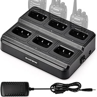 BAOFENG 6-Unit Charger Station Compatible with BF-888S/88E/88ST and H-777 Series Radios and Batterie
