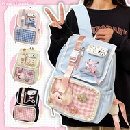 Korean Style School Bag Transparent Backpack Girls School Bag 2 In 1 Bag Korean Style School Bag Y2k