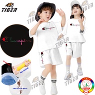 High quality 4-11 years old cotton terno for kids boy and girl kids terno apparel pambahay jogger terno for boys set damit pang bata terno short for kids girls