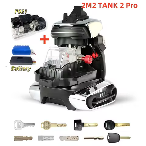 2M2 TANK 2 Pro TANK II Pro CNC Key Cutting Machine Add House Keys Mul-T-lock, Dimple, Multi-point Ke