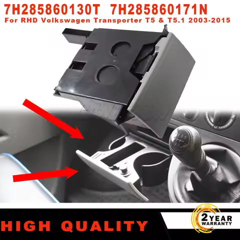 1 Pc New Dashboard Center Control Water Dual Cup Holder 7H285860130T 7H285860171N For VW Transporter