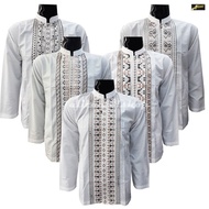 Premium Baju Koko Pria Dewasa Lengan Panjang, Baju Koko Putih