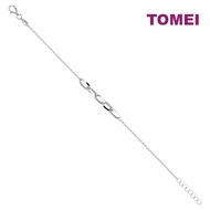 TOMEI Plain Gold BraceletWhite Gold 585