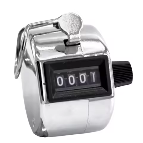 Tally Clicker Counter Metal Case Hand Tally Counter Manual People Counter From 0 To 9999 Number Coun