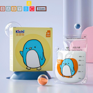 Túi Trữ Sữa KICHI 250ml Có Vòi Không BPA 2 Khóa Zipper An Toàn Hình Chim Cánh Cụt