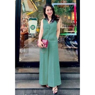 Set Đồ Nữ Mặc Đi Chơi Ở Nhà Áo Sát Nách Quần Ống Rộng Cổ Tim Sang Chảnh Hascoo Mã H17