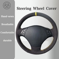 Suede Car Steering wheel Cover For BMW 530 523 523li 525 520li 535 545i E60   Handle Cover Interior 
