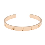 【二手】卡地亞 Love 開口手鐲 B6032617，腕圍 14.5 厘米，K18PG（玫瑰金），女士 Love 開口手鐲