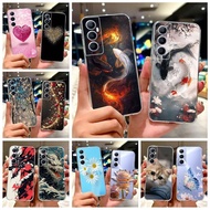 For Realme C65 4G Case RMX3910 Cute Lucky Koi Painted Cover Soft Silicone Phone Case For Realme C65 