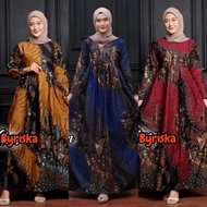 Bisa (COD) -Gamis batik. Gamis batik Jumbo LD 120 CM -gamis terbaru 2023 - BAJU GAMIS BATIK WANITA