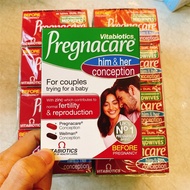 Vitamin Pregnacare Him and Her Conception increases fertility for 2 husband and wife