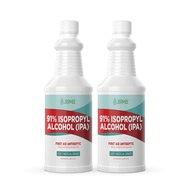 Isopropyl Alcohol (IPA) 91% Purity - USP/Medical Grade - First Aid Antiseptic, Topical Rubbing Alcoh