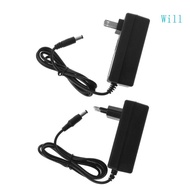 Will EU US Plug Lithium Power Adapter 12 6V for DC 2A  Charger 2A Intelligent