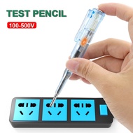 [QM]Electric Tester Test Pen Portable Flat Screwdrive Electric Tool Voltage Tester