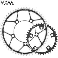 จานโซ่จักรยานเสือหมอบ VXM 110BCD 50-34T 52-36T 53-39T 5 Bolt โซ่ความเร็วโลหะอะลูมิเนียมผสมคู่อะไหล่ร