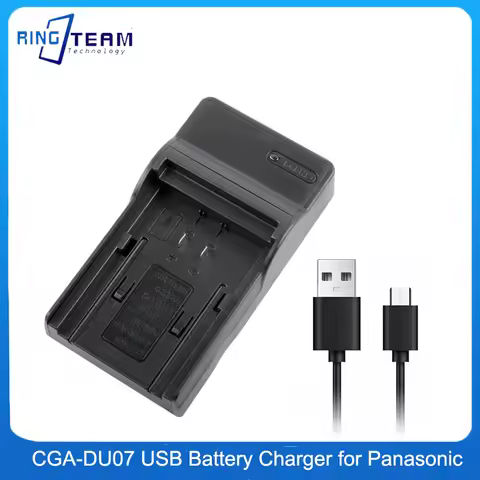 USB Battery Charger CGA-DU07 DU14 DU21 DU23 For PANASONIC CGR-DU06 DU07 NV-GS10 GS100K GS17E PV-GS65