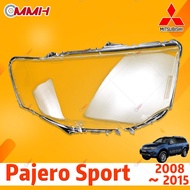 Mitsubishi Montero Pajero Sport 2008-2015 เลนส์ไฟหน้า ฝาครอบไฟหน้า ไฟหน้ารถยนต์ ไฟหน้าสําหรับ ฝาครอบไฟหน้าตรงรุ่น ฝาครอบเลนส์  headlamp cover ไฟหน้า โคมไฟหน้า