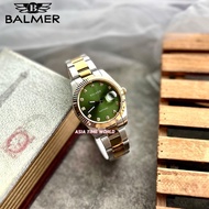 [Original] Balmer 8172G TT-6S Classic Sapphire Men Watch with Green Dial Two-Tone Silver and Gold Stainless Steel