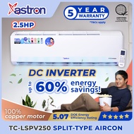 Astron 2.5HP Inverter Split-Type  Aircon - TCLSPV250 | Energy Efficient | Low Noise | Anti-Rust Body