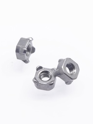 M4x8x4 Carbon Steel Welding Nuts JIS B 1196 B Type High Thickened Japanese Standard Welding Nuts Bla