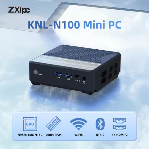 ZXIPC Alder Lake N150 N100 N95 Mini PC Windows 11 Pro WiFi5 BT4.2 DDR4 16GB RAM 512GB NVMe SSD RJ45 
