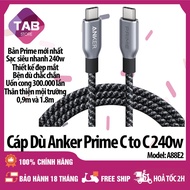 Cáp Dù Anker Prime C To C 240w Siêu Bền Với 300.000 Lần Uốn Cong A88E2 - Bảo Hành 18 Tháng