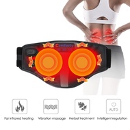Far Infrared Hot Compress Vibration Unisex Electric Heating Waist Massage Belt 6JGV