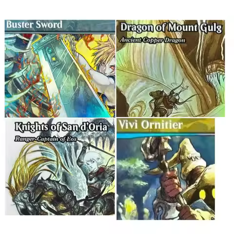 Foil FIN/FCA "Buster Sword/Stay with Me/Vivi " TCG Proxy M Cards TOP Quality Board Playing Game Trad