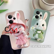 Realme 14 14T 5g 2025 C75 C75X Note 60 60x Casing Protect Camera Motif Buny Case Cute Flexible Girls