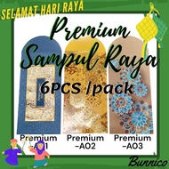 [6pcs/10pcs] Premium Sampul Raya /Sampul Panjang / Angpow Sampul /Money Packet Raya