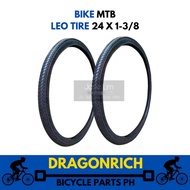 Tire Gulong 24 X 1-3/8 [LEO DIABLO] Bike Tire Gulong Exterior Gulong Interior Set