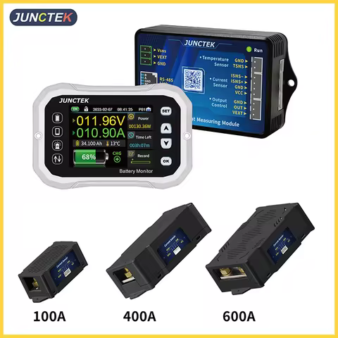 JUNCTEK Bluetooth Battery Monitor KH110F KH140F KH160F Voltage And Current Tester Capacity Indicator
