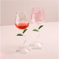 UNIQUE WINEE GLASS/Colorful Glass Korean Style Goblet Wine Cup/Goblet Glass/ Property Glass Photo De