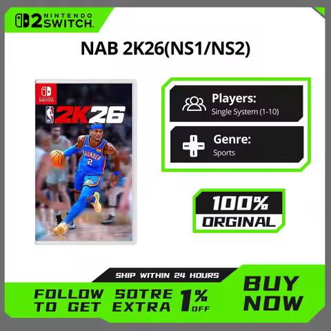 Nintendo Game - NBA 2K26 - 100% Official Physical Game Card Sports Genre for Switch 1