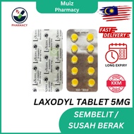 SUNWARD LAXODYL 5MG TABLET 10'S (UBAT SEMBELIT, LAWAS BERAK, KURUS, RAMPING, SAMA DULCOLAX, NOVOLAX)