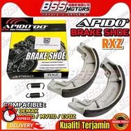 YAMAHA RXZ DEMAK MV110 DV110 DVS 110 EVOZ EVO ZR APIDO Brake Shoe Brek Lining With Spring Kulit Shoe