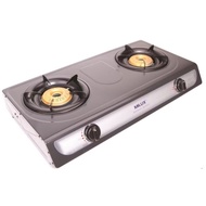 Milux Double Burner YS-3030B 2 Burner Epoxy Body Gas Cooker / 2 Burner Gas Stove YS3030B